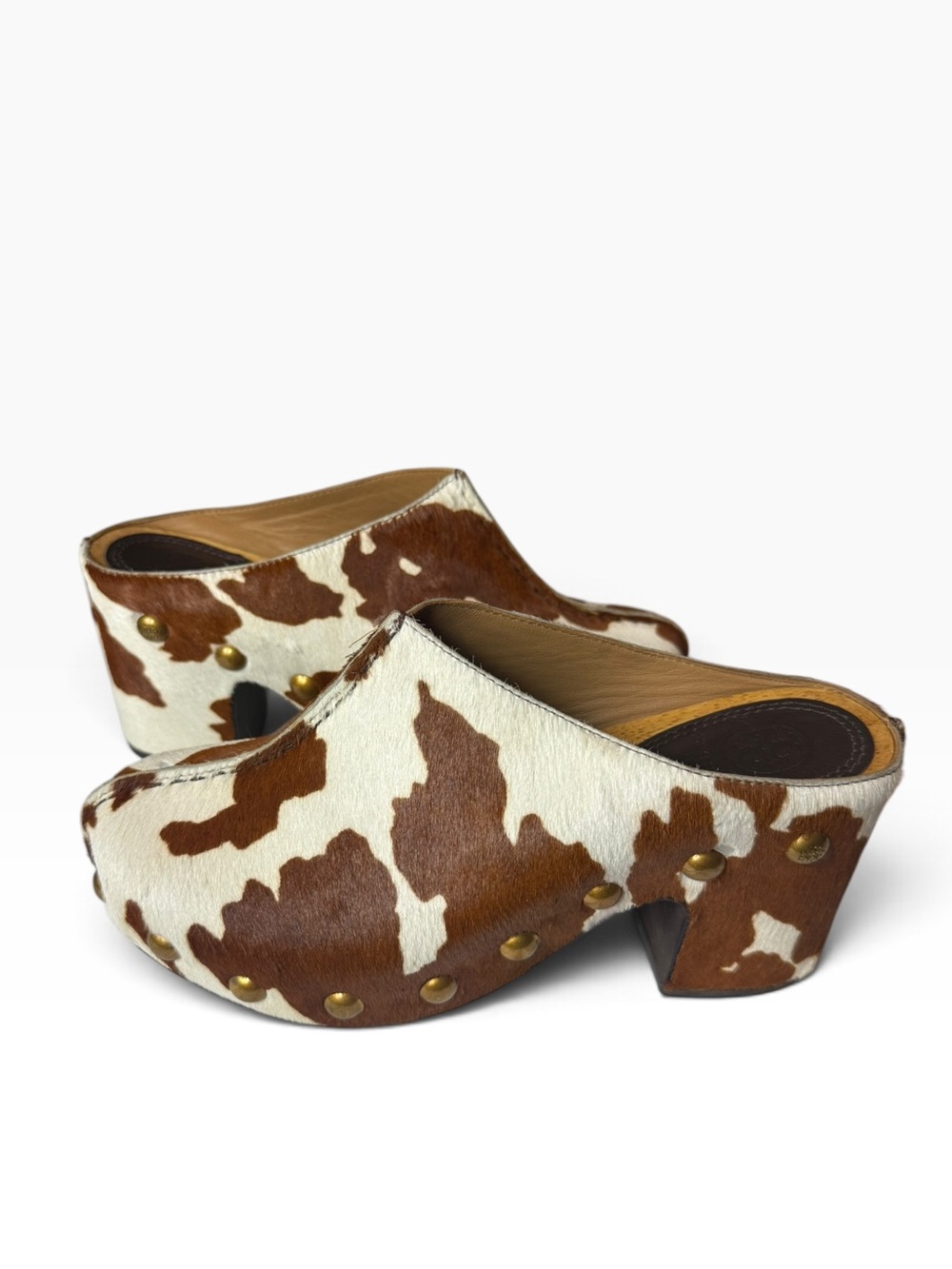 Tory Burch blythe studded Genuine calf hair clog